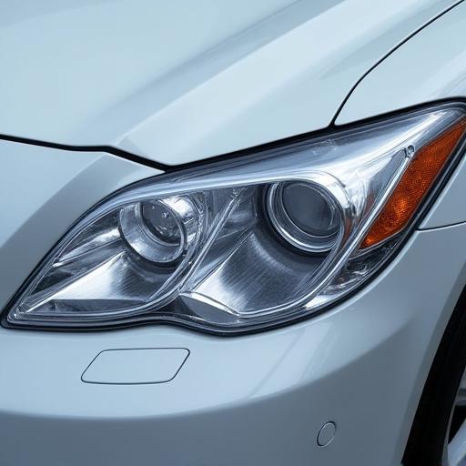 Lo stesso faro, ora trasparente e come nuovo dopo il restauro.